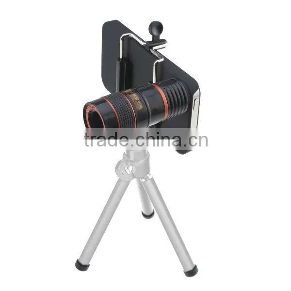 Micro Manual Focus Adjustment 8X Zoom Telephoto Lens Kit For iPhone5/5S
