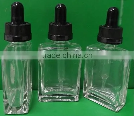 trade assurance clear french square glass dropper bottle with 15ml 30ml