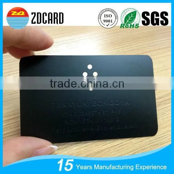 Black Metal Business Card