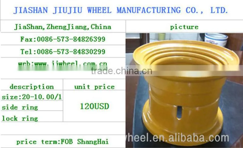 3 pcs forklift custom rim