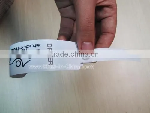 125KHz/13.56MHz Custom PayPass RFID Wristbands/Bracelets with Low Factory Price