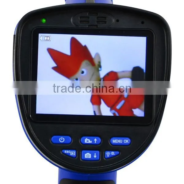 Industrial 3.5inch LCD 5.5mm Camera Video Inspection 6 LED Endoscope Sound Recording Borescope 1M cable Snakescope