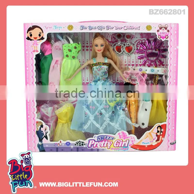 11.5 inch solid loli dolls toy princess dress up games for girls