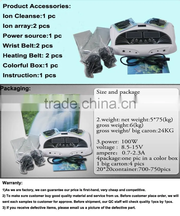 2017 Newest style ion cleanse detox foot spa machine for human healthy care massager