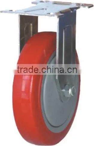 Fixed Plate Caster Wheel,rubber caster