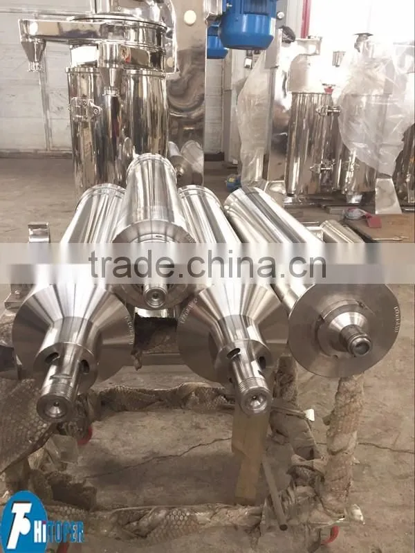 Tubular bowl centrifuge used for oil water separation in coconut oil mill