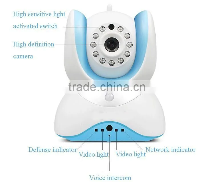 Home Security p2p network camera/smart alarm wifi camera