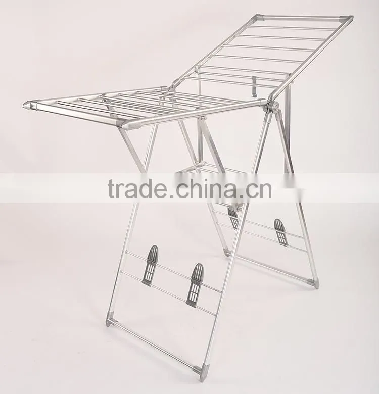 Gold silver ceiling mounted clothes drying rack