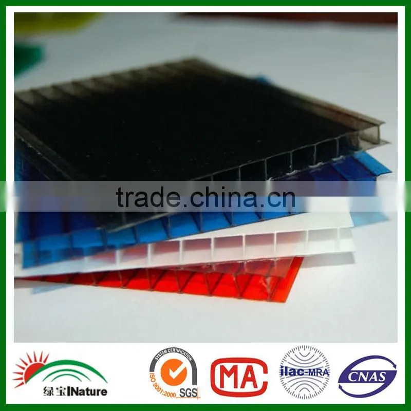 Makrolon polycarbonate sheets& 2016 Pc hollow sheet twin-wall pc panel honeycomb sheets