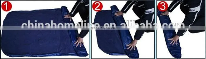 inflatable flocked pvc air mattress bed MAT00010