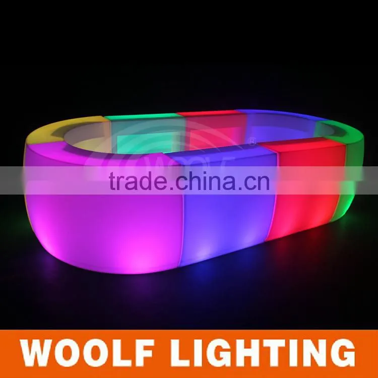Restaurant Club Modern Rechargeable Glow LED Bar Table
