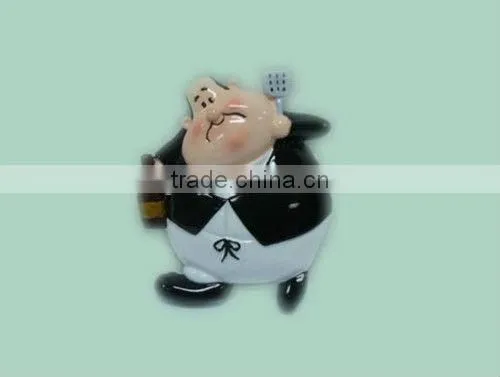 Small decorative polyresin magnets