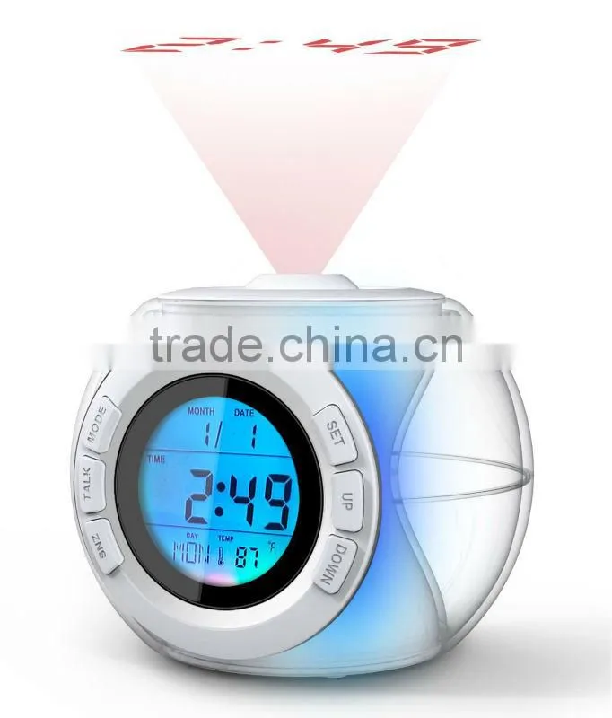 2014 Best Selling Projection Talking Alarm Clock