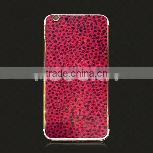 2016 For iPhone 6S/6s plus genuine leather gold housing,Leather gold housing for iPhone,leather housing