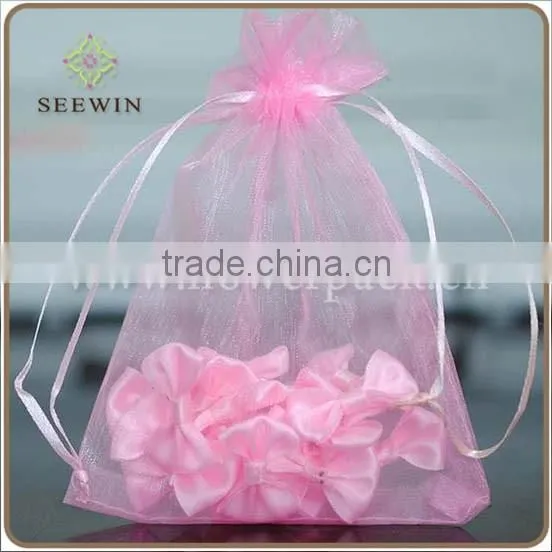 wholesale drawstring organza gift bags for cut flowers