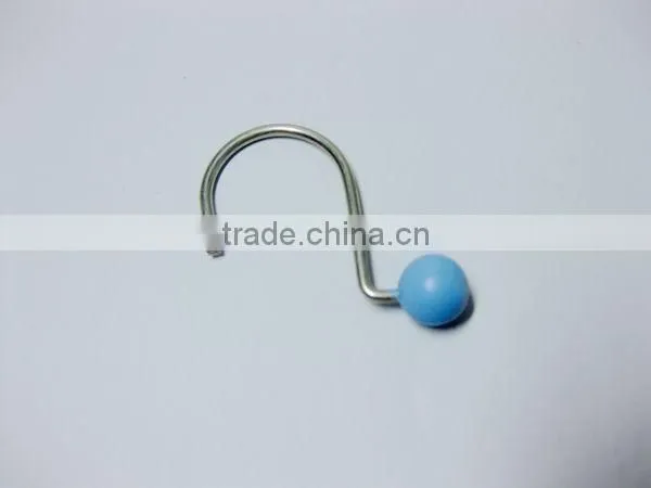 Resin ocean pink shower curtain hooks