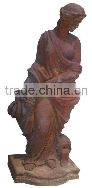 China Manufacturer cast iron nude woman statue