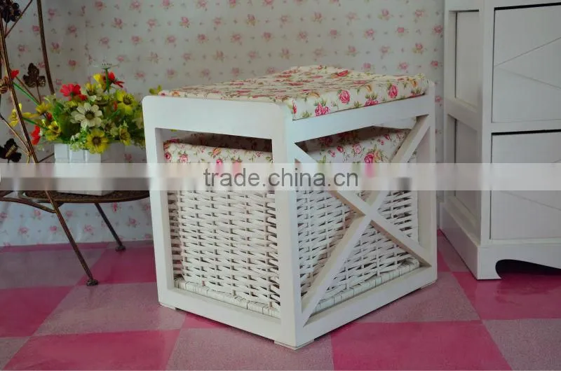 Long Wooden Shoe Retail Store Display Stand Rack Unit