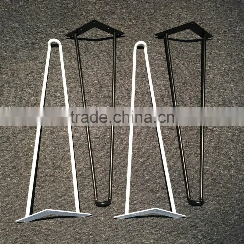 Low price factory directly sell Metal hairpin table legs for bronze steel hairpin legs