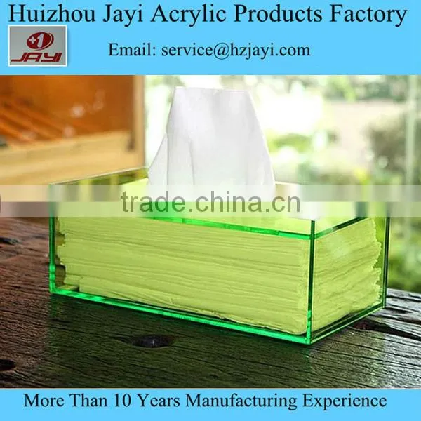 Alibaba China fancy black or clear acylic lucite plastic facial tissue paper box design