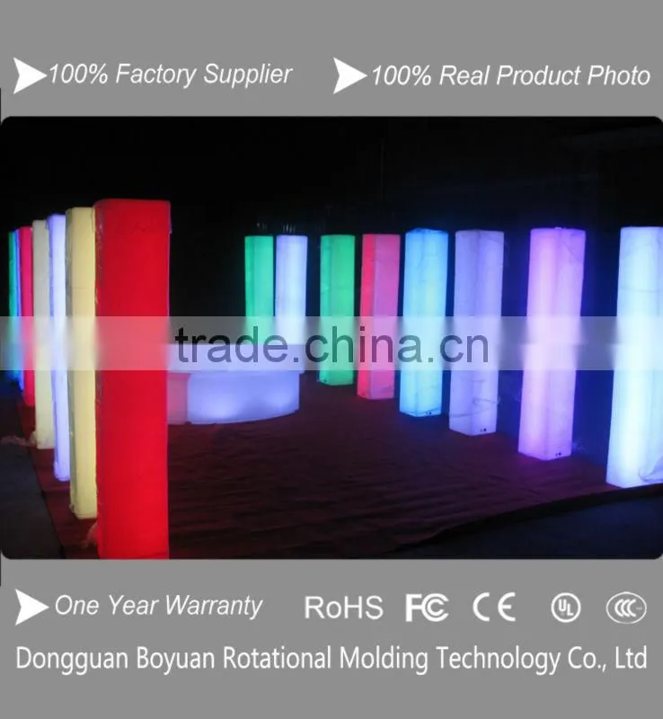 16 colors high led flashing wedding pedestal columns