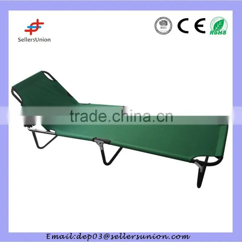 Factory Pirce Green Long Camp Bed