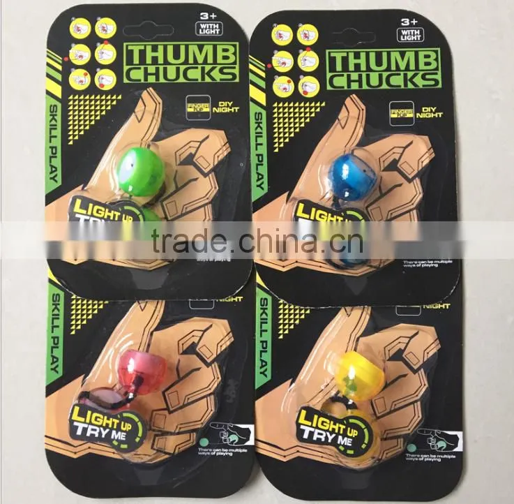2017 New Fidget Balls Finger Rotating Toys LED YO YO Toy for Adult Kids