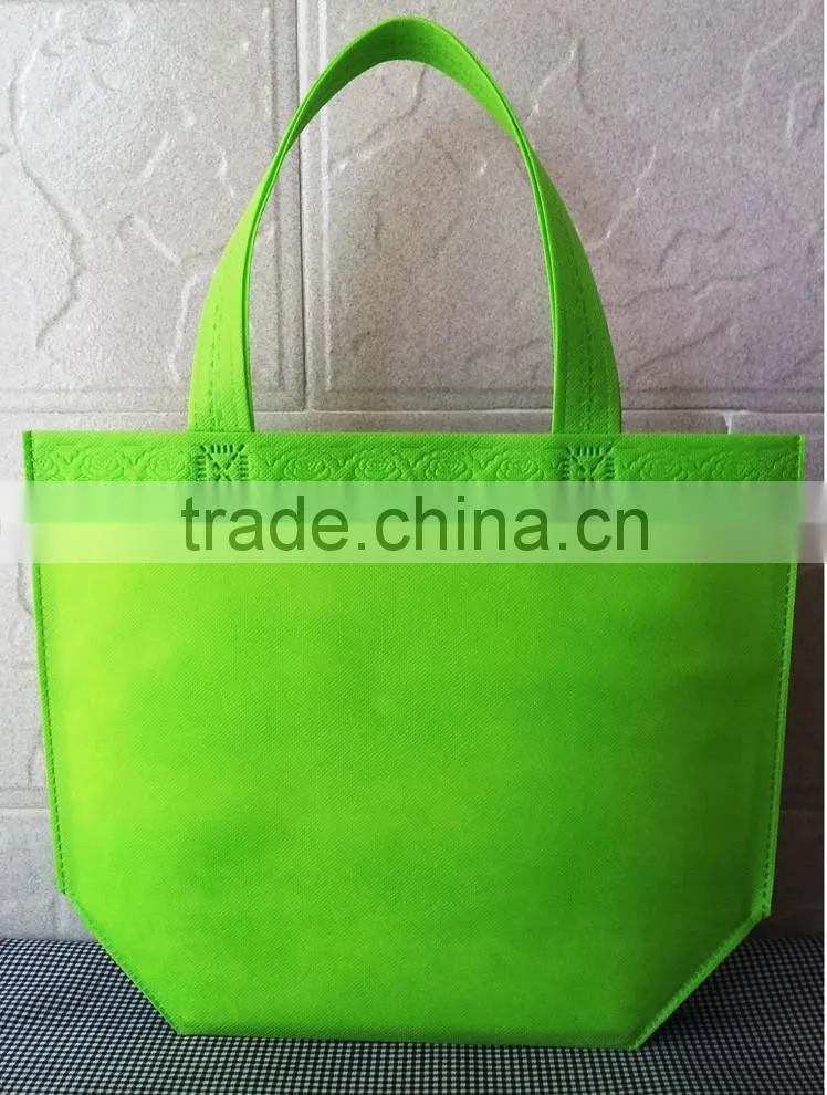 Cheap Customized LOGO Promotional Candy Color PP Non Woven Bag,Blank Non Woven Shopping Bag