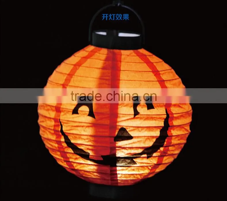 Halloween LED Lantern LED pumpkin Lantern LED paper Lantern wholesale