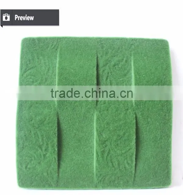 Factory direct sell artificial moss and flocking carpet for garden decoration