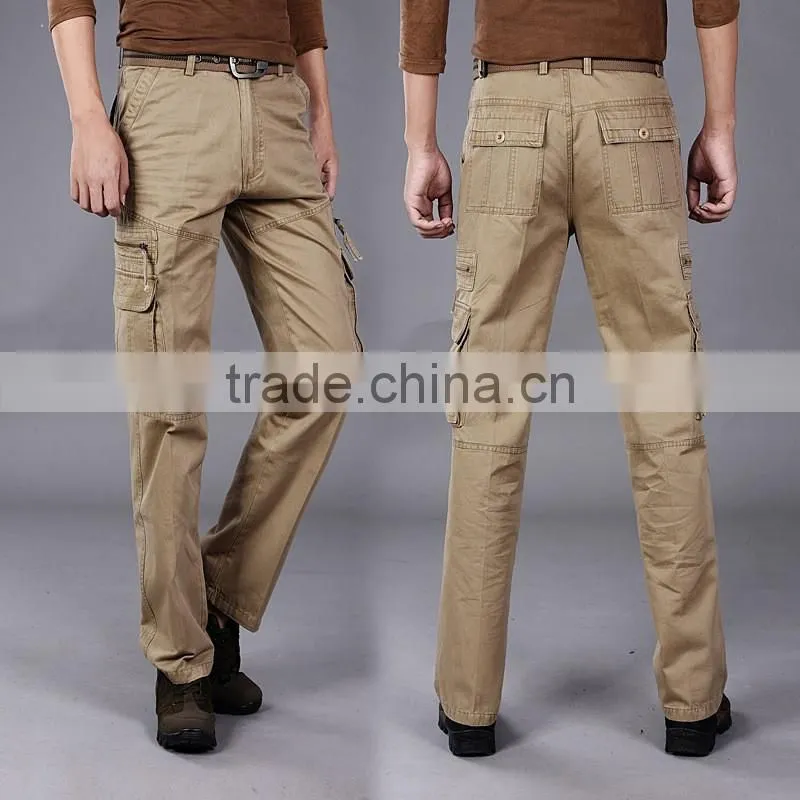 Wholesale Cargo Durable working pants Khaki Work Wear Trousers