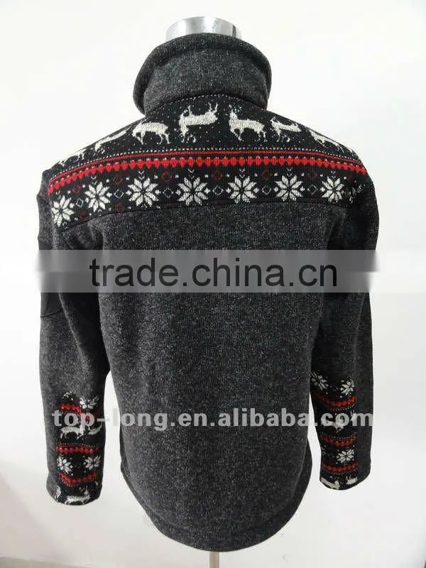 Christmas Outerwear sportswear zip top for men hiking jacket