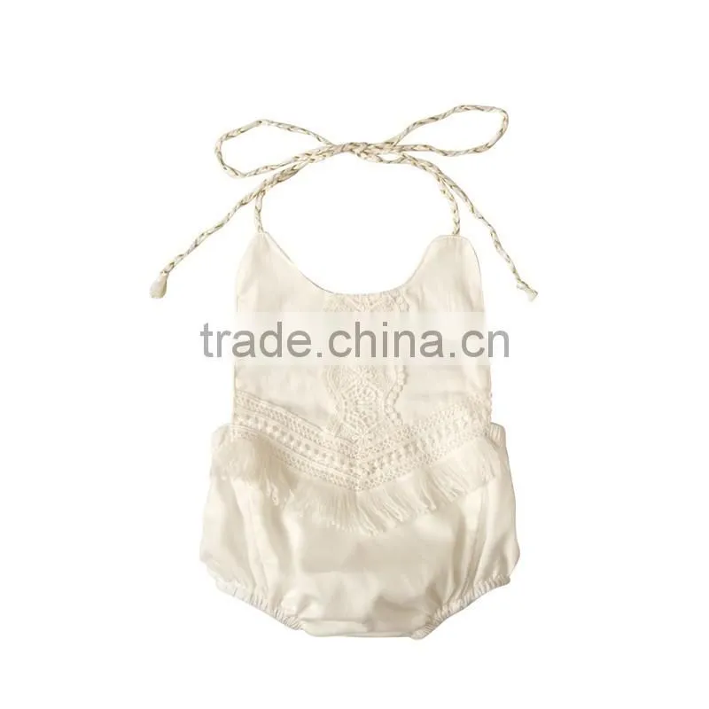 2017Boutique baby romper fashion summer new design comfortable infant and toddler clothing Fringing cute String Romper