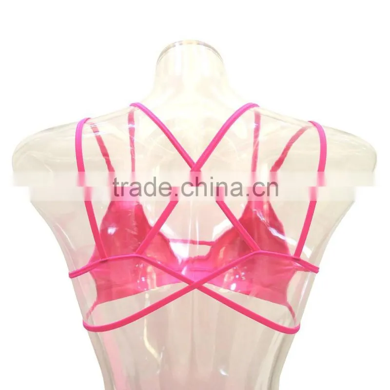 2016 strappy fitness bra women underwear sports wear lingerie seamless sexy bra