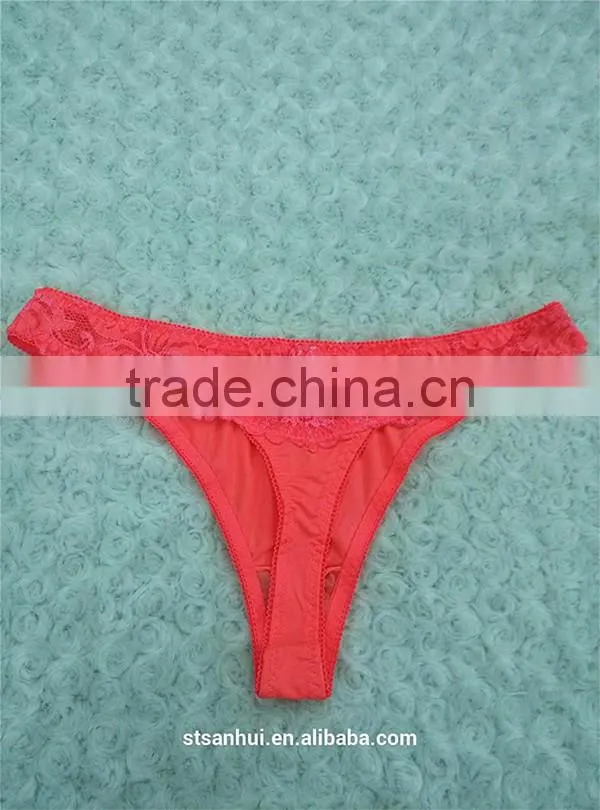 Newest women micro panty stylish fluo lace thong underwear