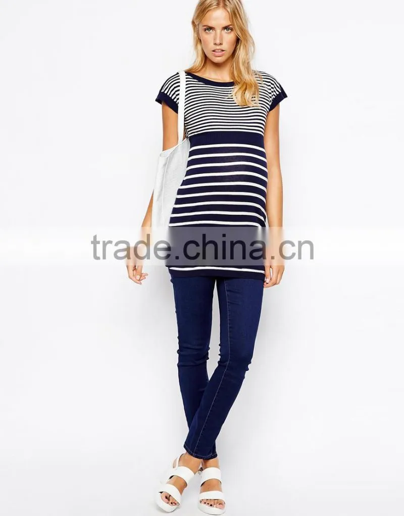 New Look Maternity Boat Neck Stripe Tunic