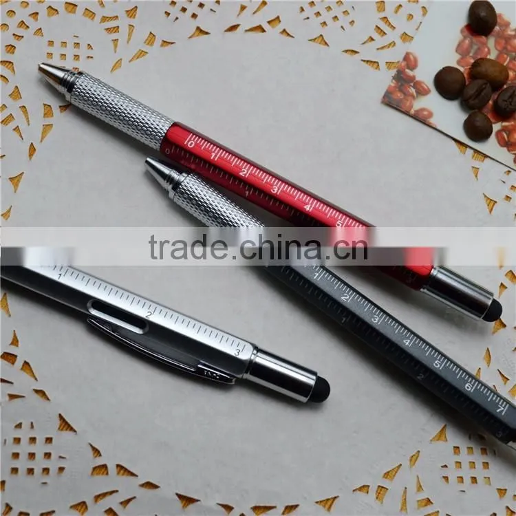 6-in-1 Multi-Functional Ball pen ,can customize the logo