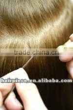 wood hair loop pulling needle, hair extension pulling needle