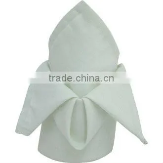 restaurant polyester table napkins for weddings 100% spun polyester napkins