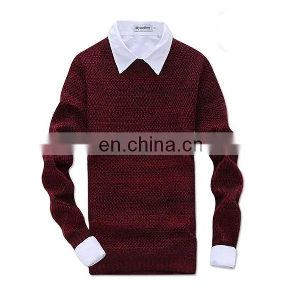 High fashion long sleeve knitwear in men's sweater