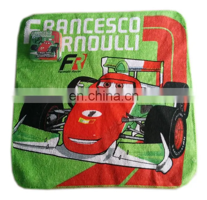 BEST SALE wholesale cheap 100% cotton towels magic compressed towel Printing Cotton face Towel for gift