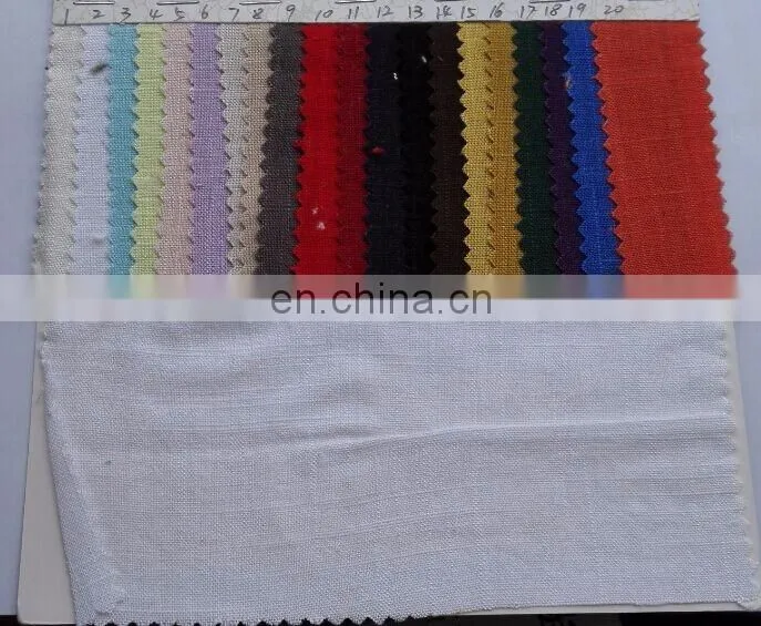 100% pure linen stone washed fabrics in many colors for clothes