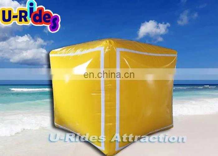 Square Shape Swim Buoy Inflatable Buoy Advertising Water Buoy