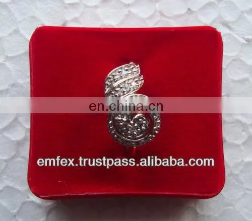 Cz jewelry finger rings exporter, cz ring jewellery ring manufacturer
