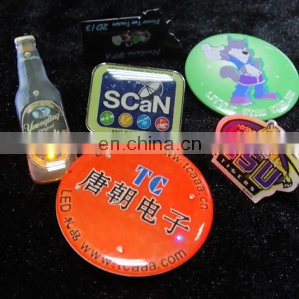 2016 hot selling Wholesale custom Led badges/Light Badges Manufacturer