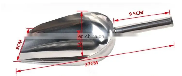 304 Stainless Steel Mini Sample Shovel for Concrete Slump Cone Test/Grain/Food