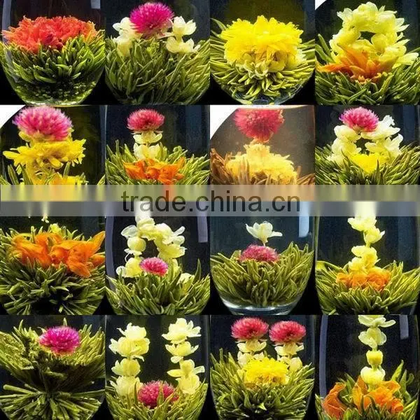 Chinese natural and organic Blooming tea ,100% Handmade Flower Blooming Tea