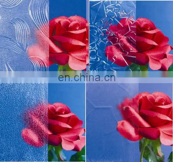 8MM 10MM CLEAR MORU MAP FLUTE FLAME PUZZLE FIGURED PATTERN GLASS