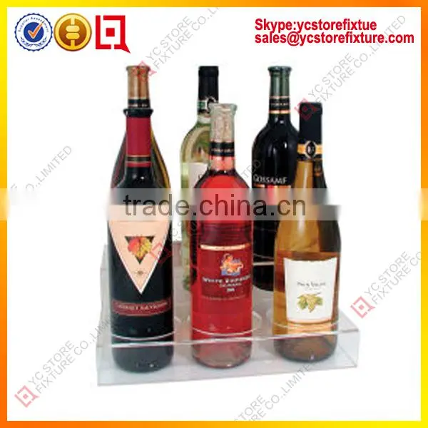Acrylic wine bottle stopper display rack