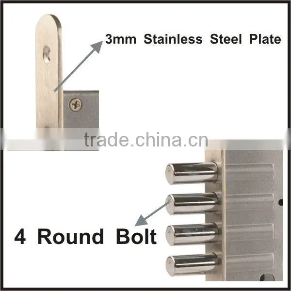 TRUST High Security 55mm backset Mortise bolt South America lock bodys